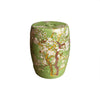 Cauti un taburet ceramic YATORO floral verde pentru living sau dining, design modern?