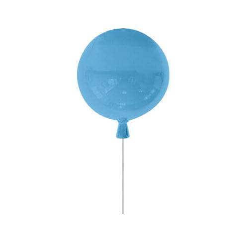 Domicilio Plafoniera albastra de BALLOON S1, plastic, lumina difuza si placuta pentru campera copiilor