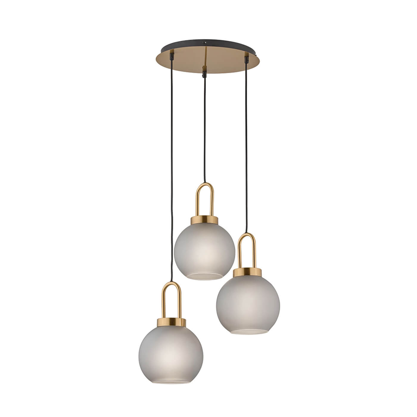 Cauti o lampa suspendata DORIA S3S din metal si sticla pentru living, design modern, pentru living, dining sau dormitor din colectia de lustre si candelabre Domicilio?