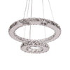 Lustra argintie cu LED NEVA S4 din sticla, design deosebit, elegant, pentru living sau dining