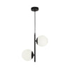 Cauti un pendul negru ANOUK S2 cu globuri de sticla, design modern, minimalist, pentru living, dining sau dormitor?