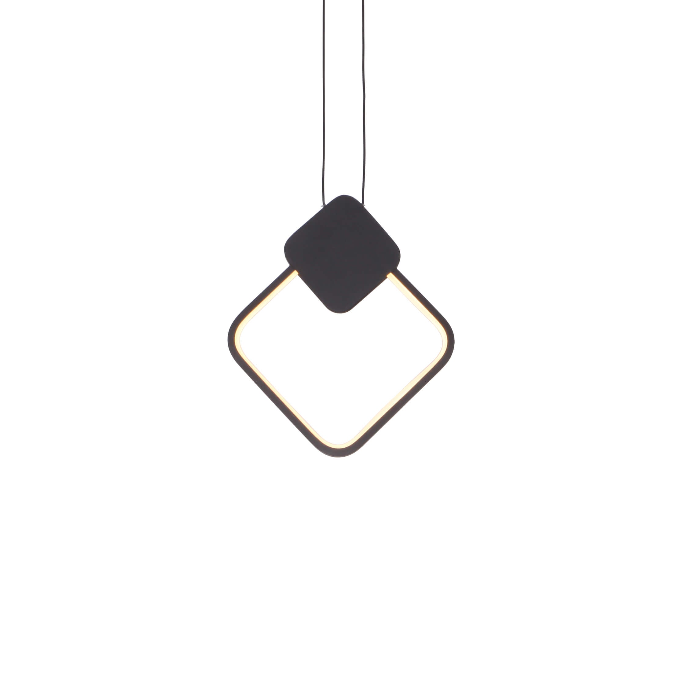 Iluminare Moderna Neagra - Pendul Minimalist cu LED 12W - Domicilio