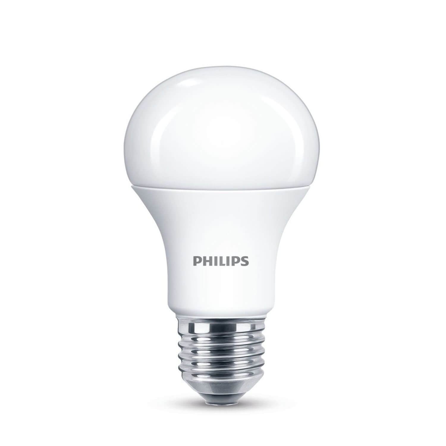 Set 2 becuri LED Philips A60 E27 13W 1521 lumeni, cu glob mat