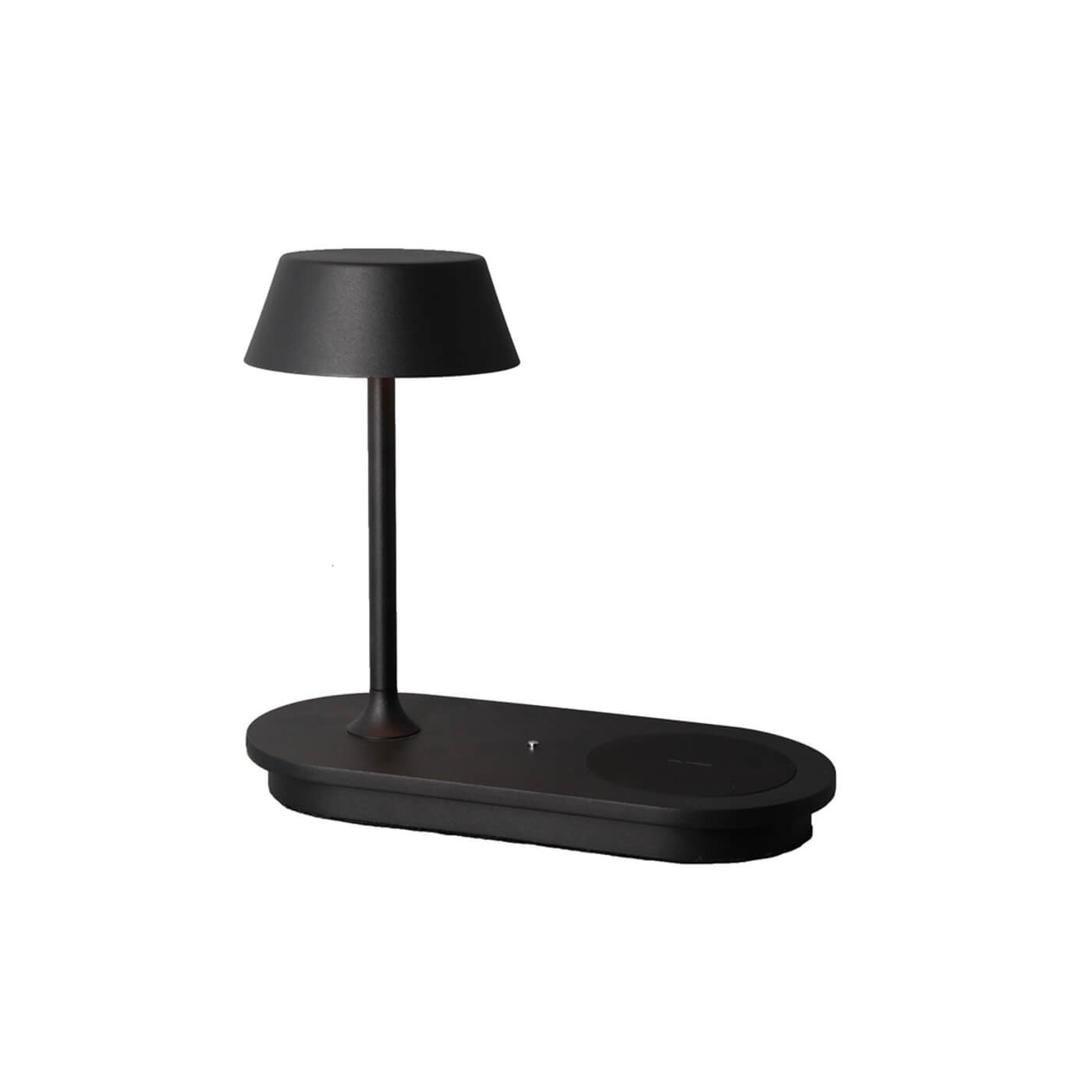 Cauti o veioza smart neagra KING cu incarcator pentru smartphone pentru birou - corp de iluminat, design minimalist, modern? 