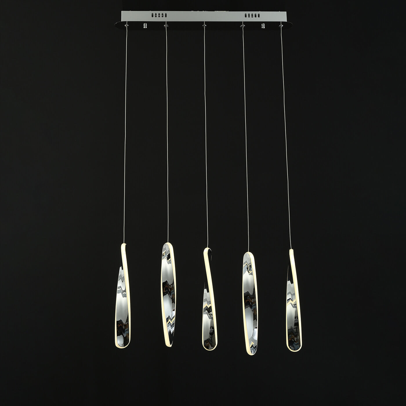 Lampa suspendata moderna KIM S5 cromata cu LED xxW