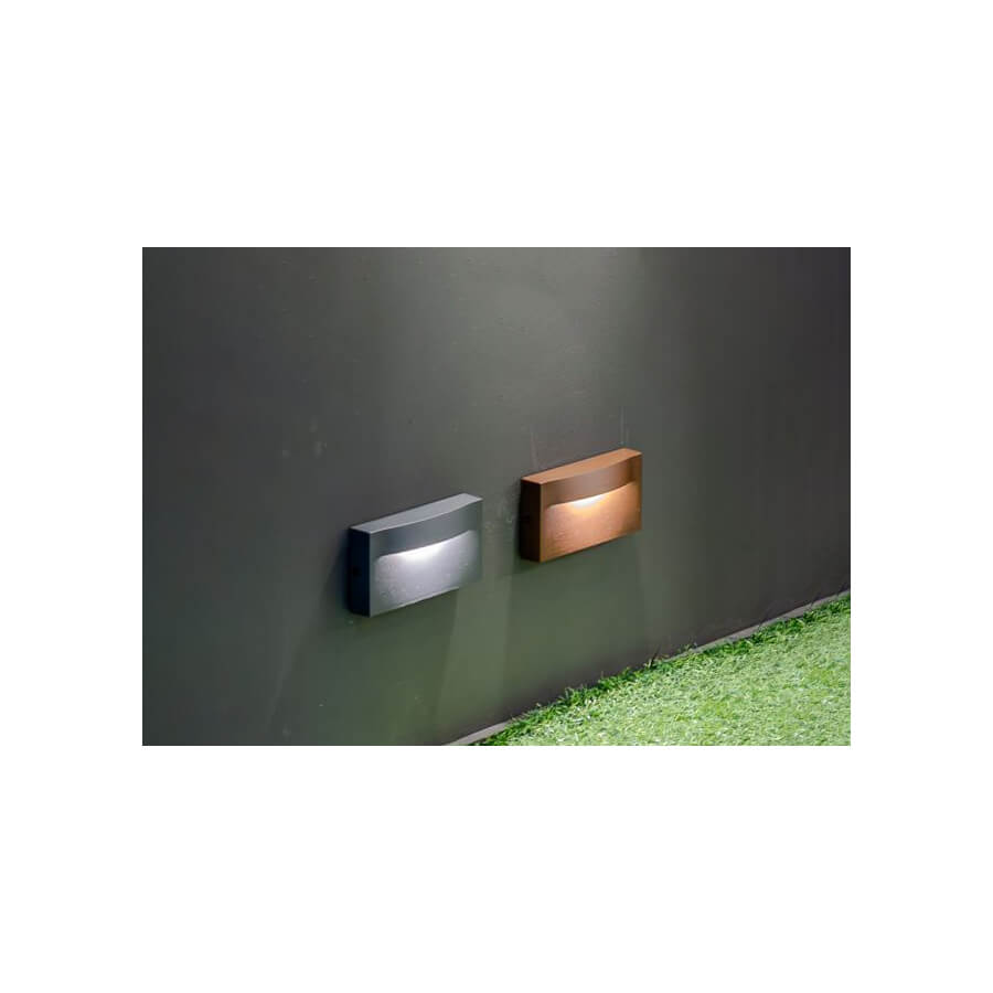 Aplica de exterior chic VITA L gri inchis cu LED 3W