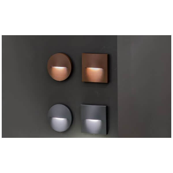 Aplica de exterior chic VITA R gri inchis cu LED 3W