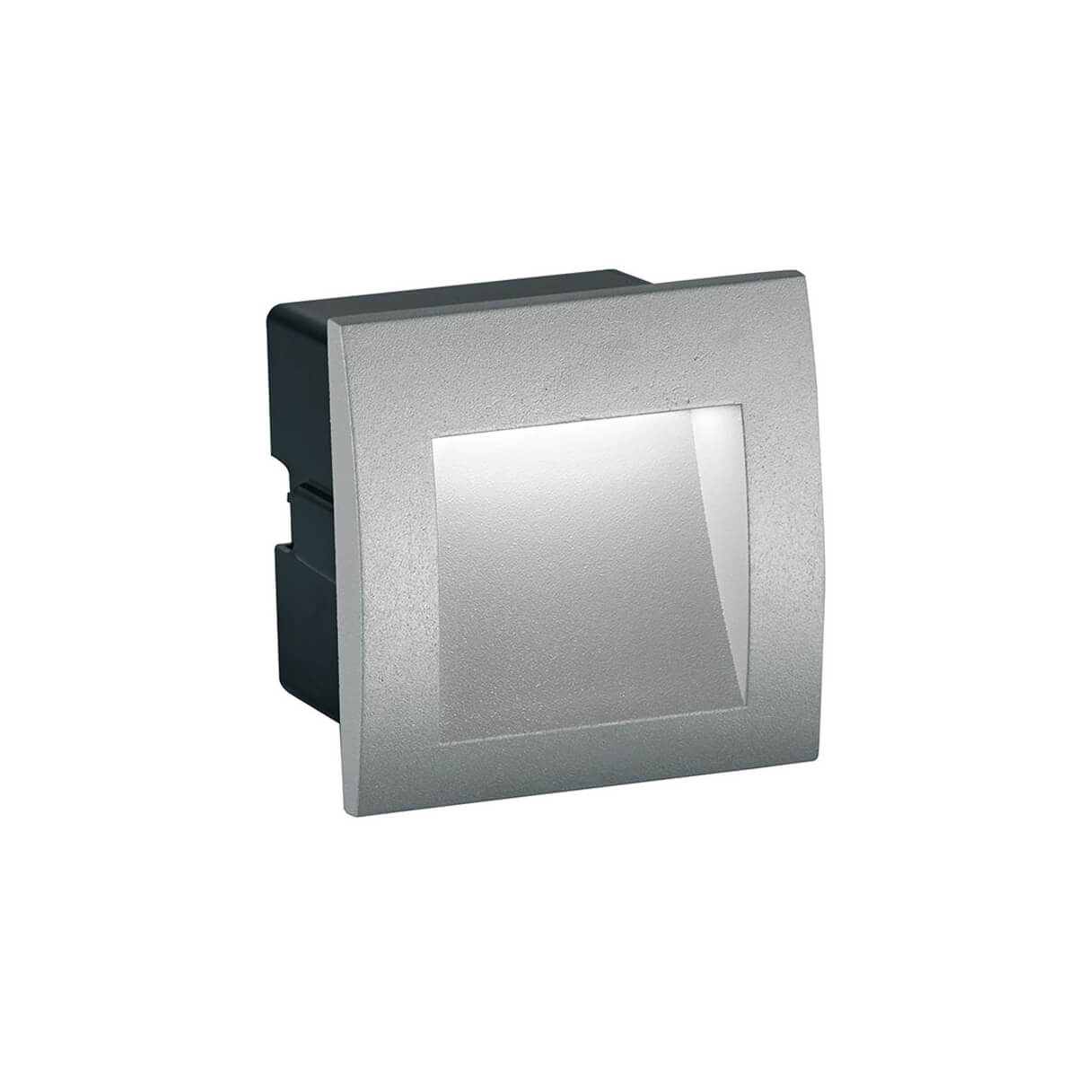 Aplica incastrata moderna RIVA W1 gri cu tehnologie LED de 1,5W, pentru iluminat exterior cu stil si eficienta energetica.