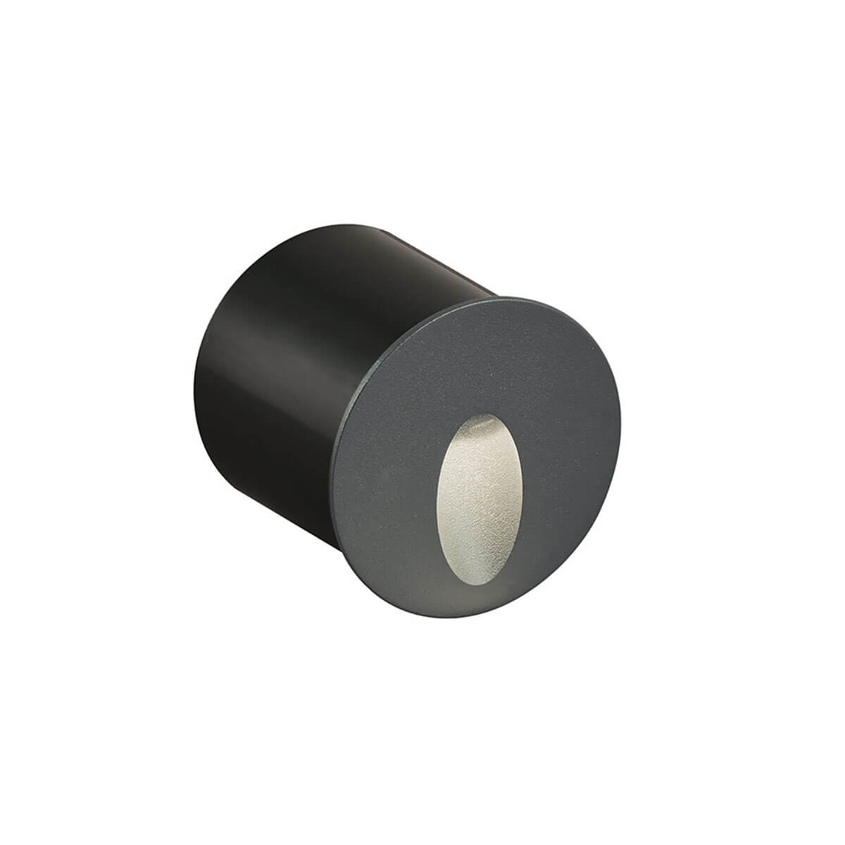 SERIFOS: Aplica rotunda moderna de exterior in nuanta antracit, cu iluminare LED de 3W, pentru o atmosfera contemporana si economie de energie.