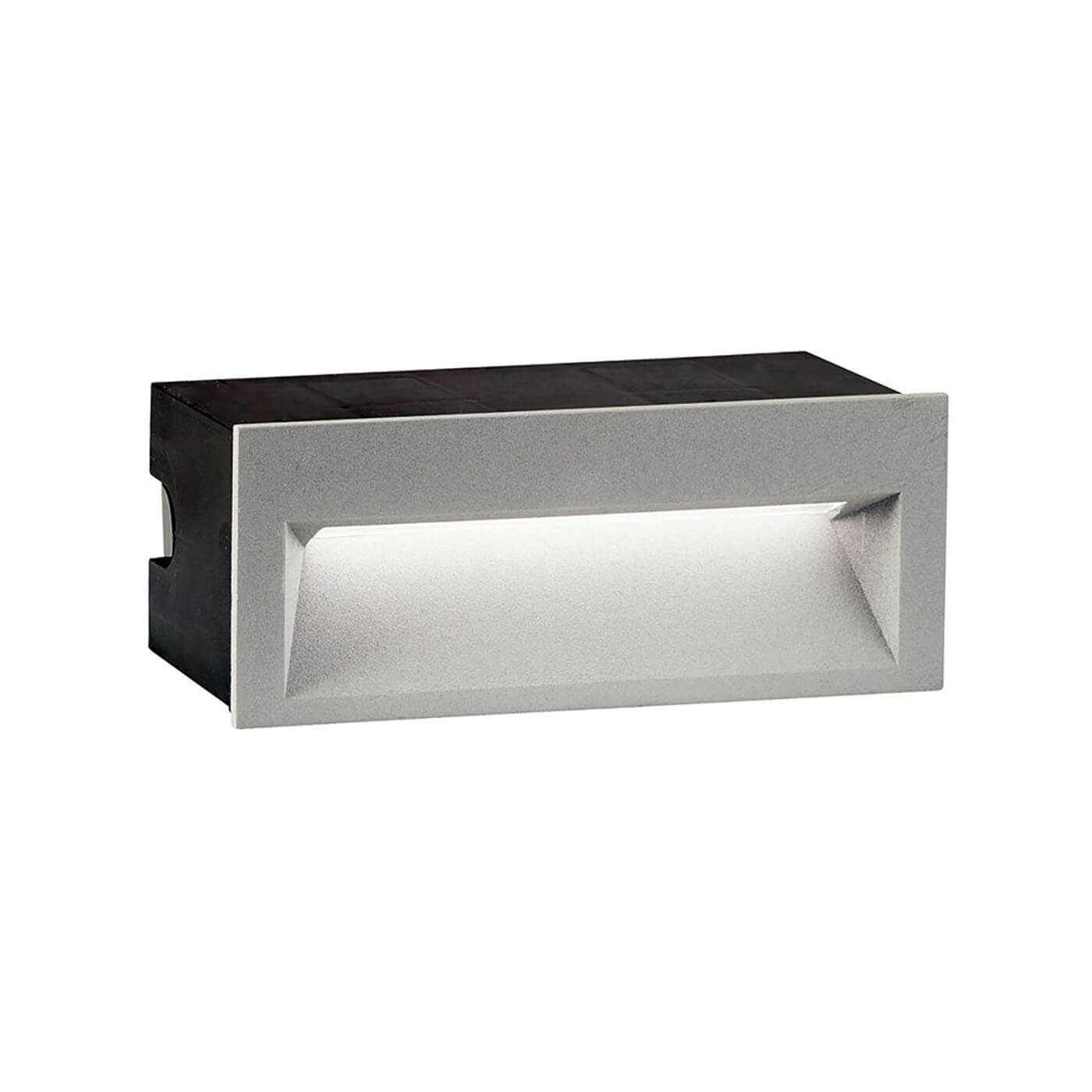 THETA: Aplica moderna de exterior in nuanta gri, cu iluminare LED de 4W, pentru un design contemporan si eficienta energetica.