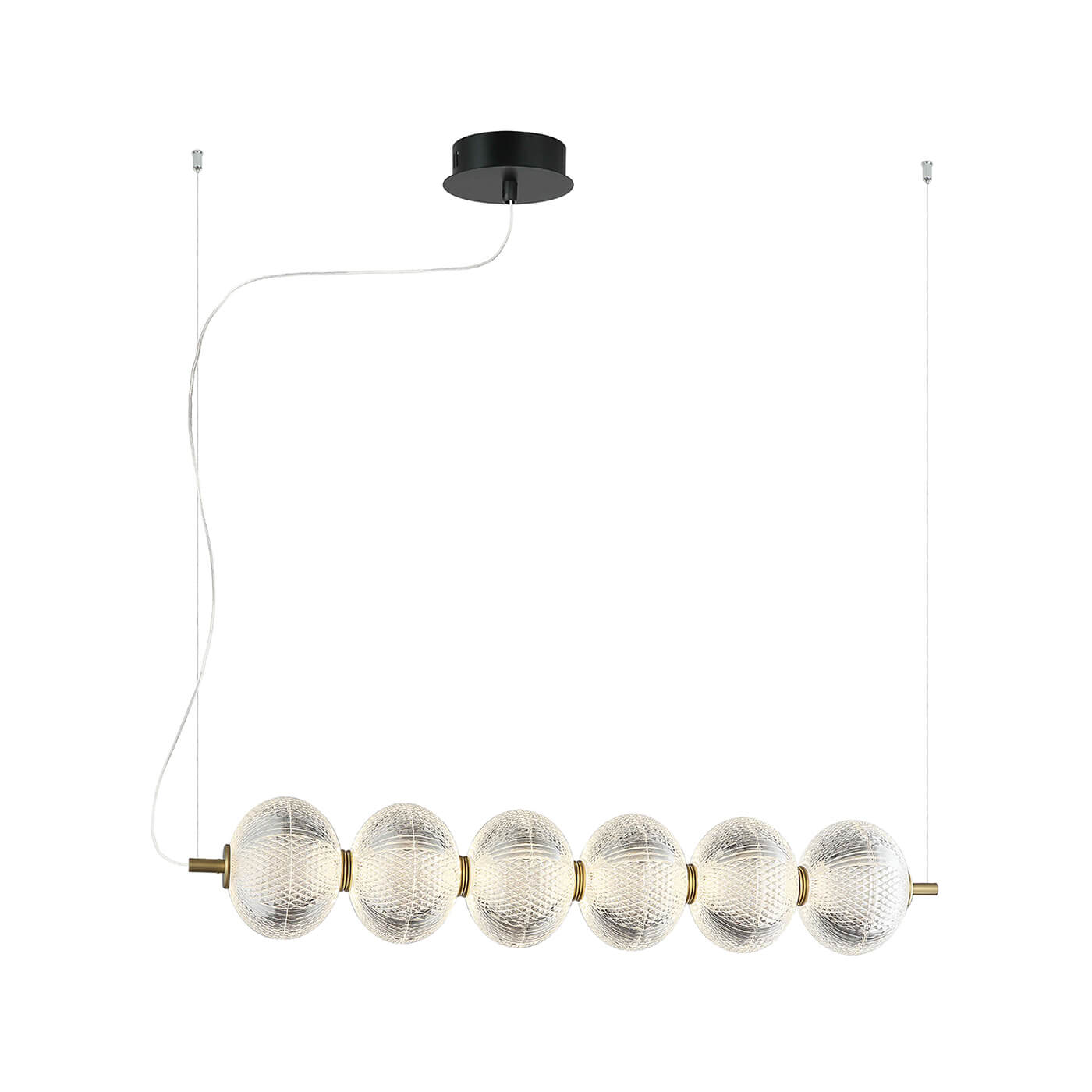 Lampa suspendata glam PELLUCID cu LED 23W, o piesa de iluminat sofisticata in decorul tau.