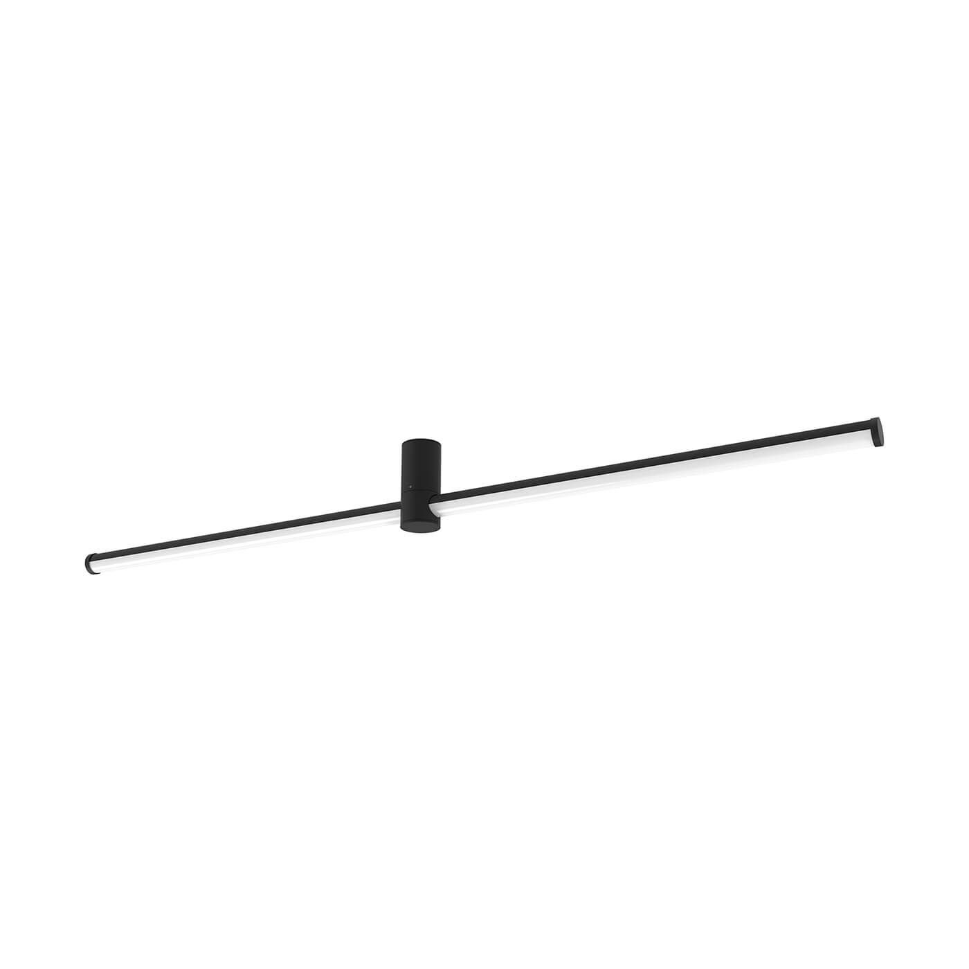 Iluminat Minimalist de Calitate: Plafoniera LONGO Neagra cu LED 24W