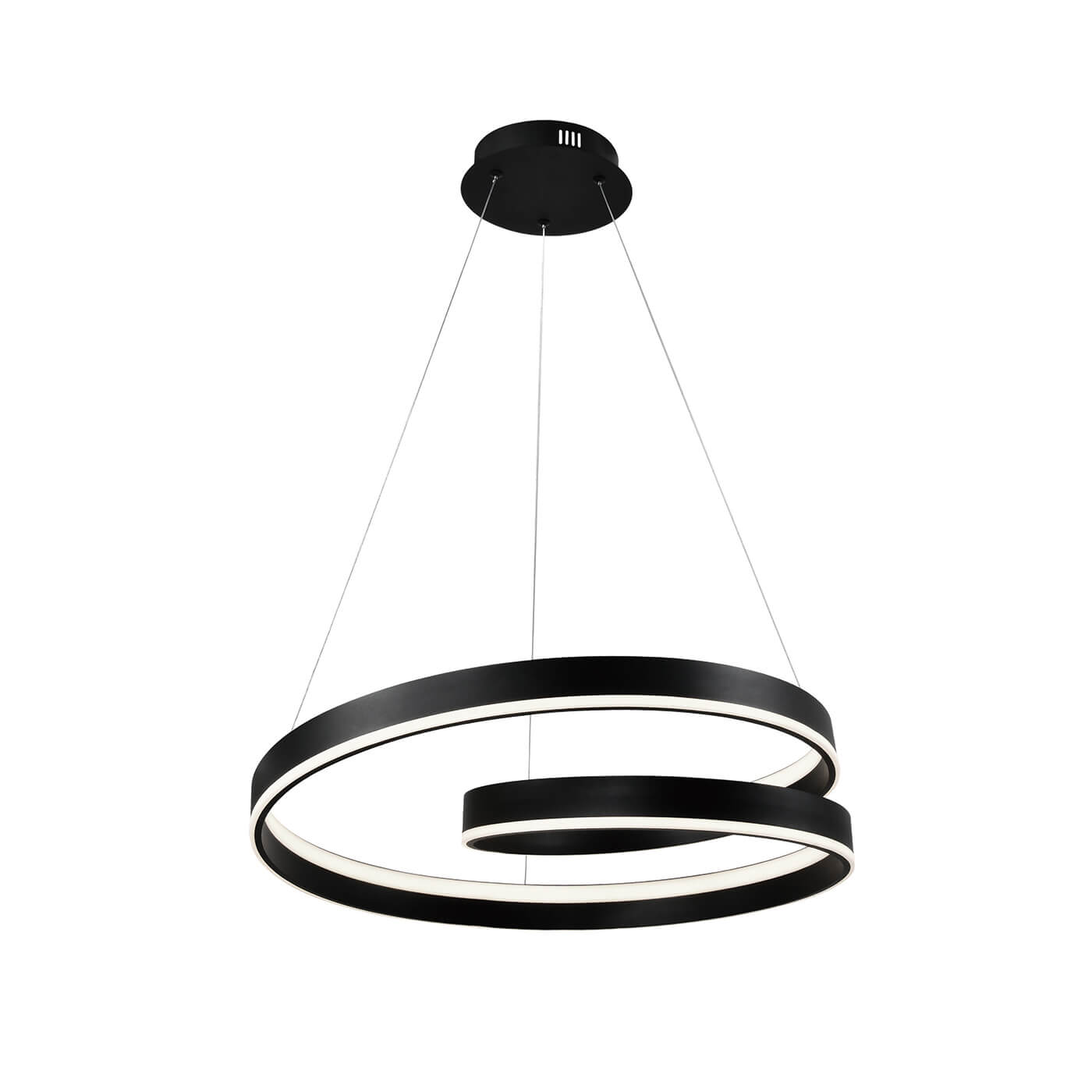 Descoperiti frumusetea absoluta a iluminatului cu lampa suspendata moderna CAPRI neagra. Cu o putere uimitoare de 59W LED, aceasta lampa aduce un fior de eleganta si stralucire in orice camera. Designul sau contemporan si carcasa neagra mata sunt accentuate in intreaga lor splendoare in imaginea produsului. Aceasta lampa creeaza un punct focal de neegalat in decorul dvs. interior si ofera iluminare eficienta si stilata. Transformati-va spatiul intr-o oaza de lumina cu CAPRI!