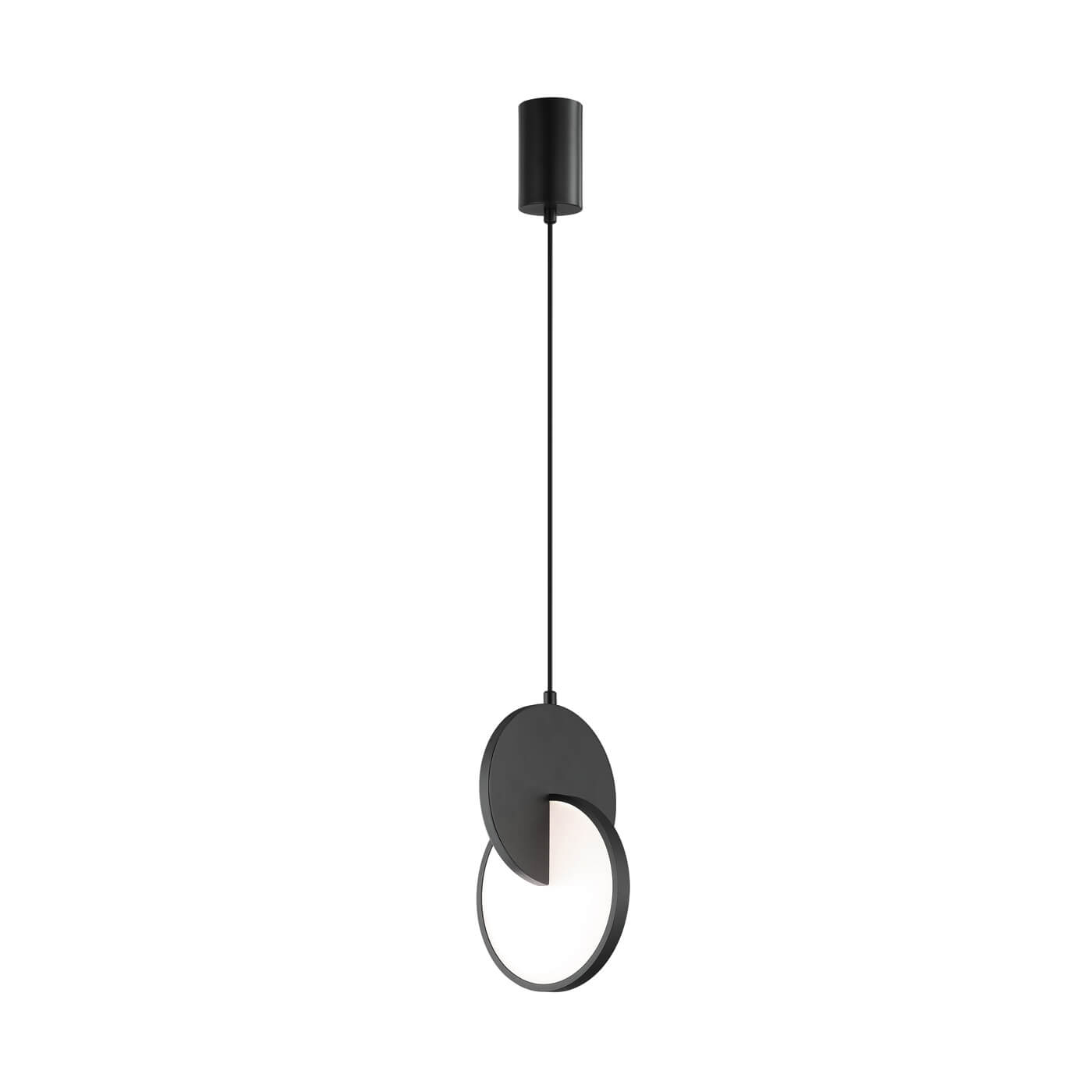 Pendul modern MAGIC negru cu LED 5W, un element elegant in decorul tau.