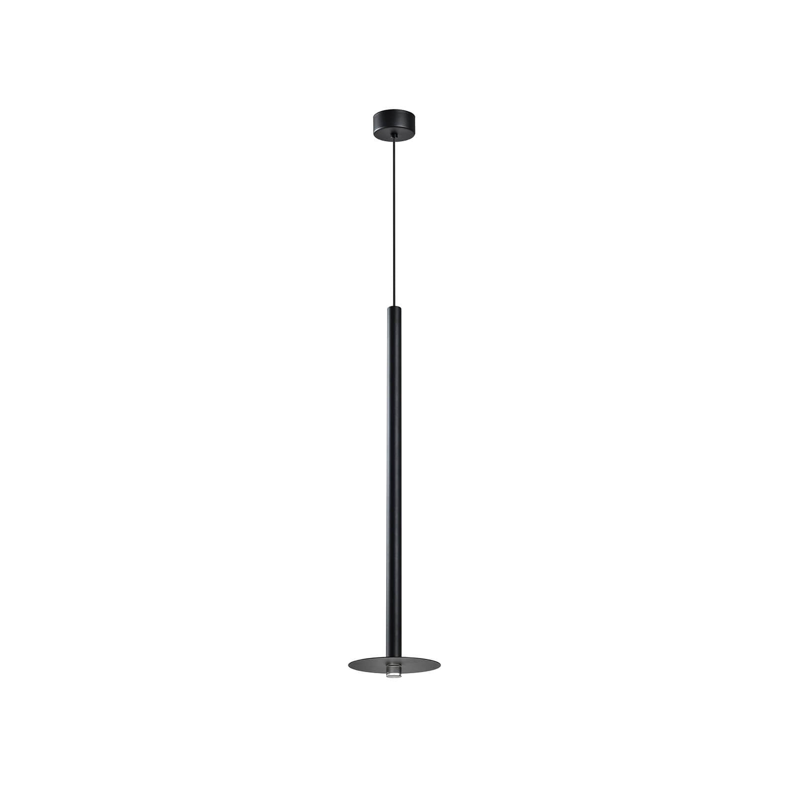 Pendul minimalist CHARISMA negru cu LED 6W