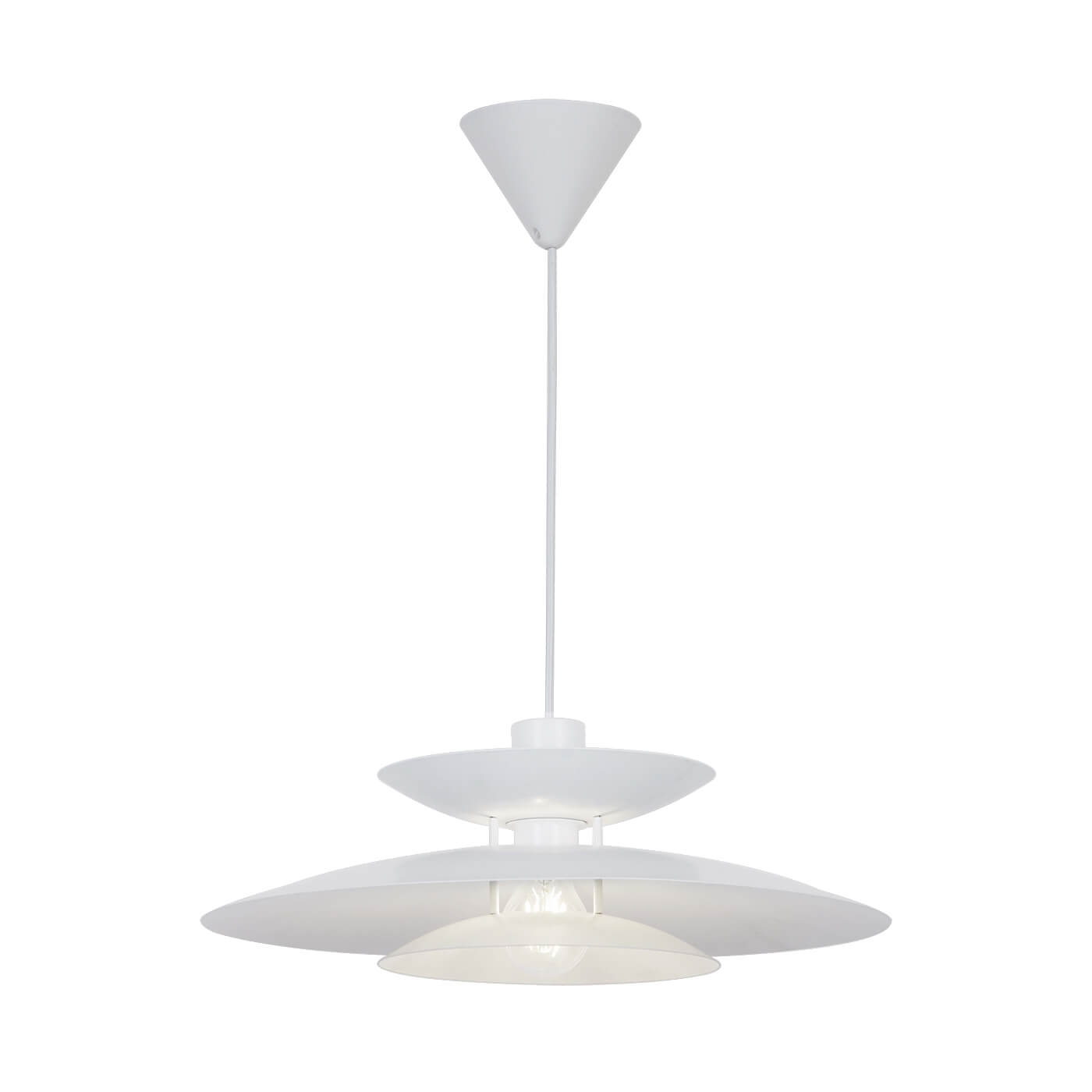 Pendul modern NINO alb 1x40W E27