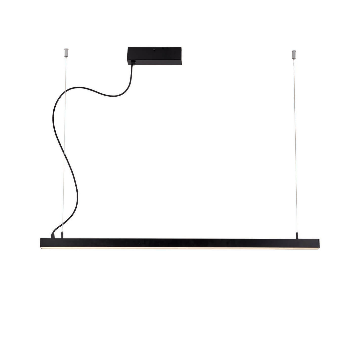 Simplitate si Lumina: Lampa Suspendata Minimalista LYNNE Neagra cu LED 48W