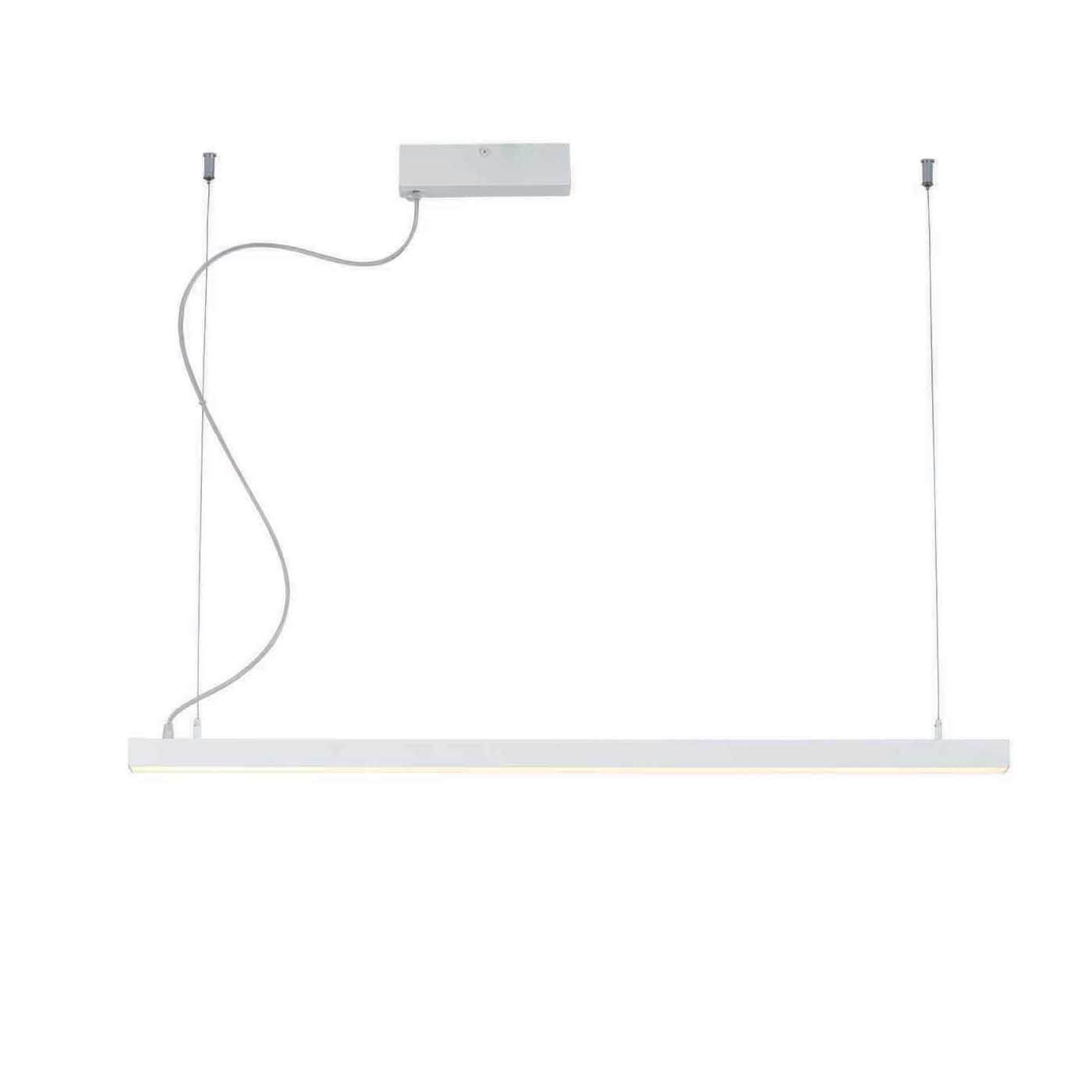 Lampa suspendata minimalista LYNNE alba cu LED 48W, un iluminat eficient si rafinat.