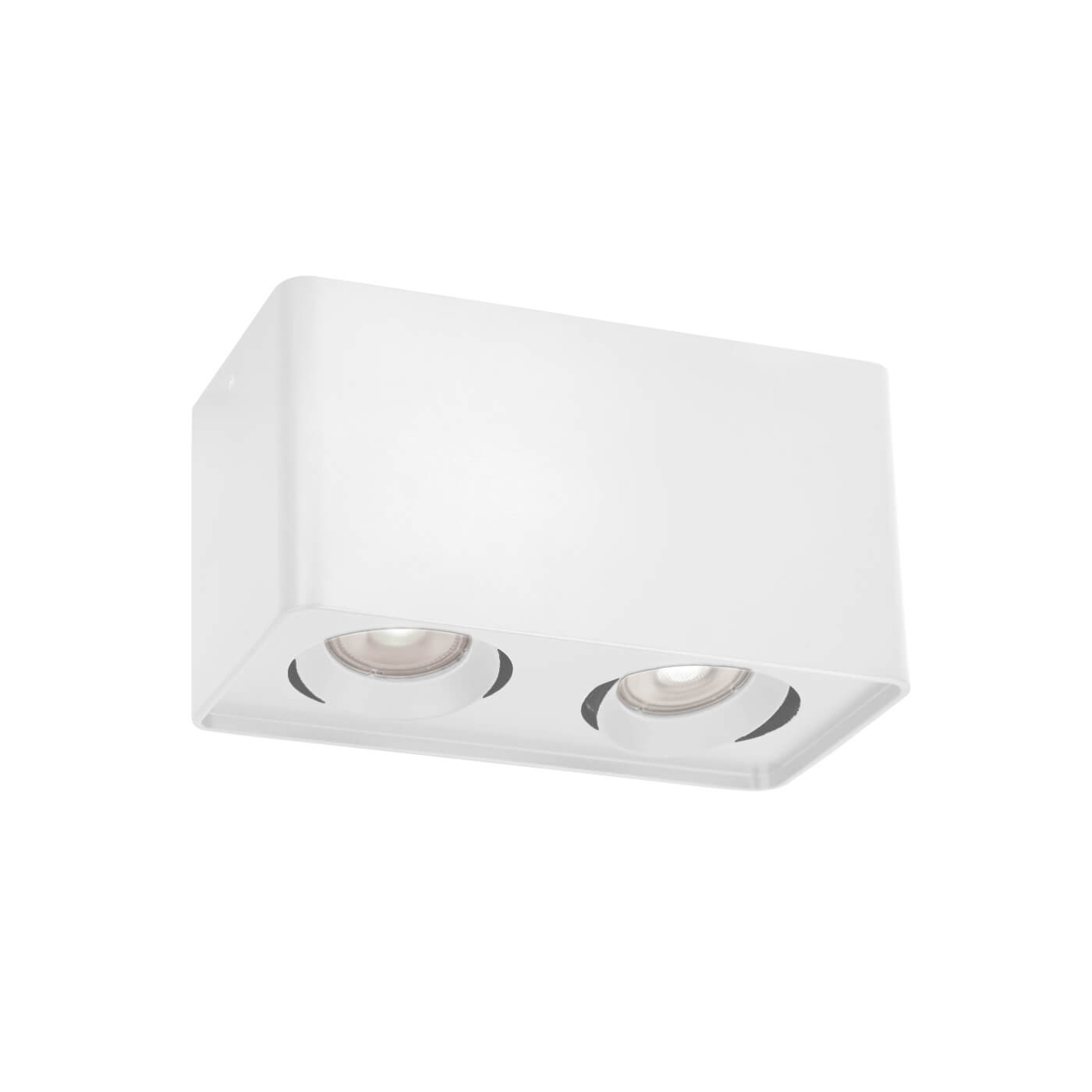 Spot aplicat minimalist ARION alb 2x50W GU10