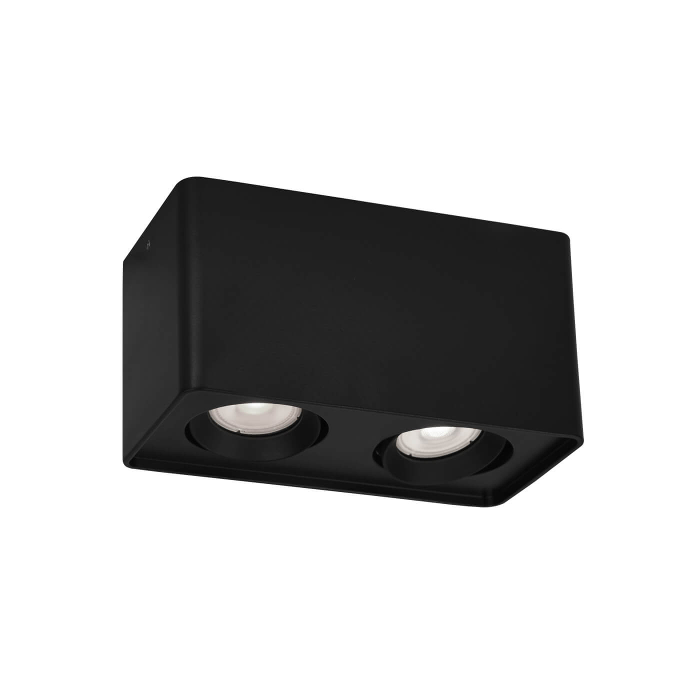Spot aplicat minimalist ARION negru 2x50W GU10