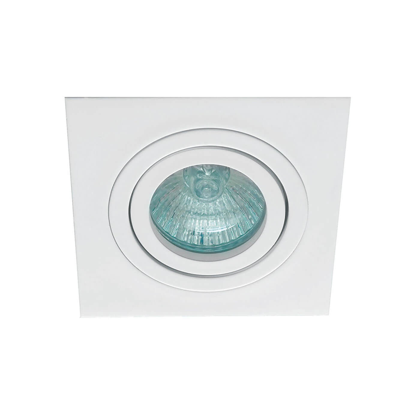 Spot incastrat patrat RICHARD alb ajustabil 1x50W GU10