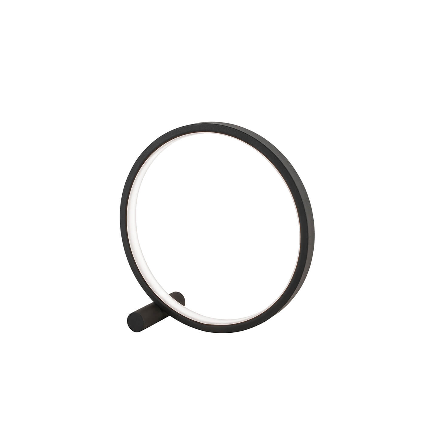 Veioza chic CIRCLE neagra cu iluminat LED de 13W, perfecta pentru iluminatul cu stil si eficient energetic.