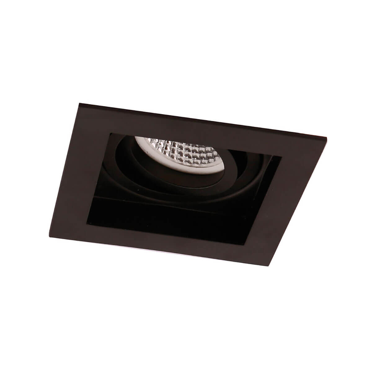 Spot incastrat minimalist ARTSI C1 negru orientabil 1x50W GU10