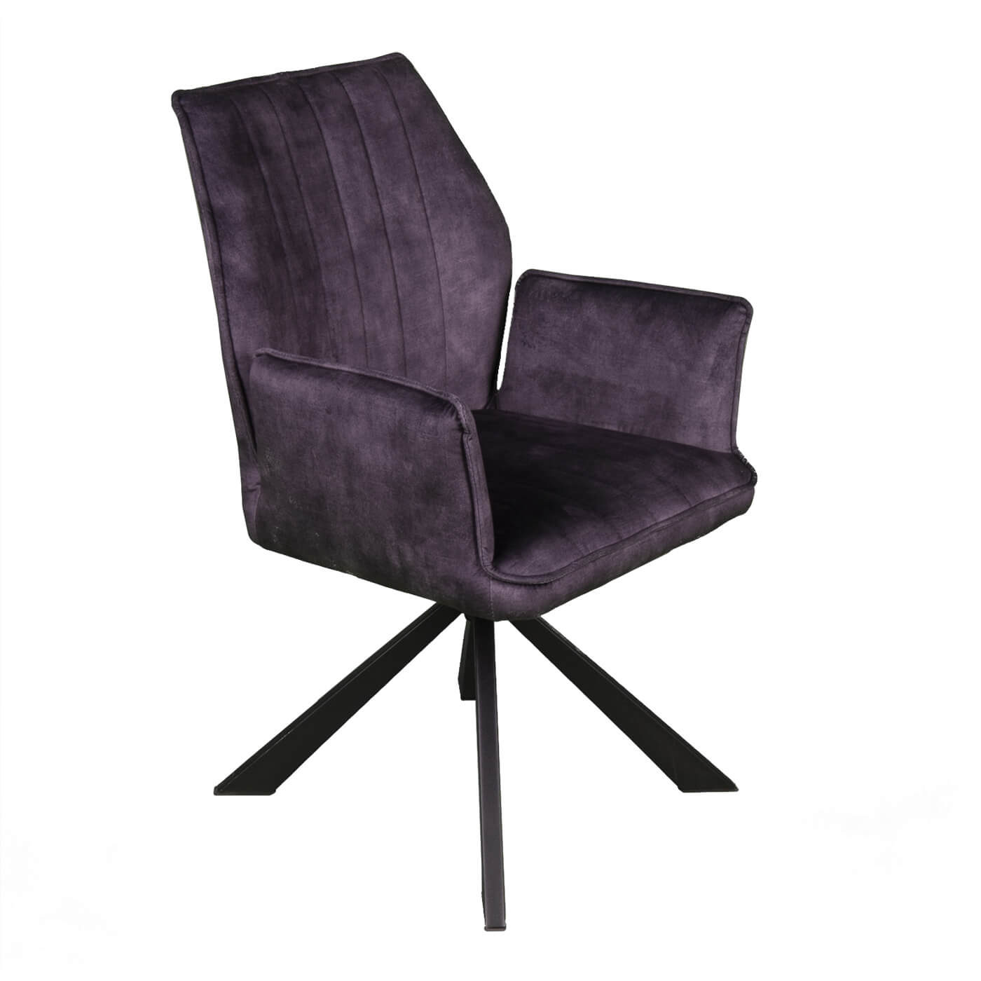 Scaun gri GLEZZ catifelat