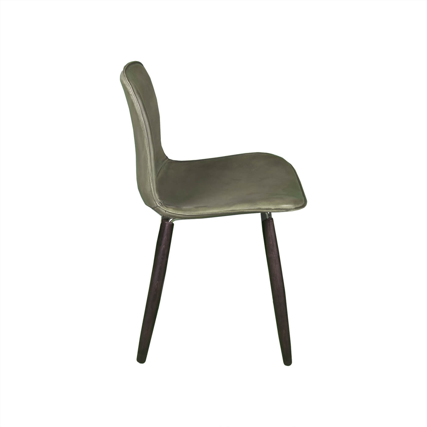 Scaun dining verde JARED din piele