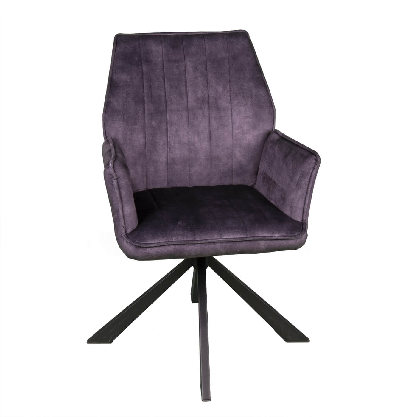 Scaun gri GLEZZ catifelat