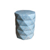 Taburet ceramic YATORO geometric albastru pentru living sau dining, design modern