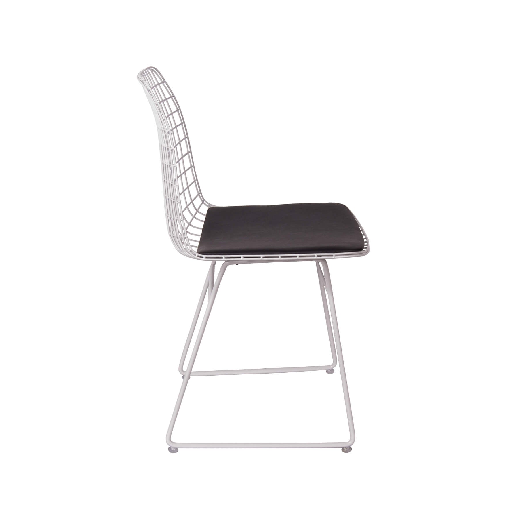 Cauti un scaun din metal pentru dining, DAVID U alb cu pernuta neagra, din colectia DOMICILIO?