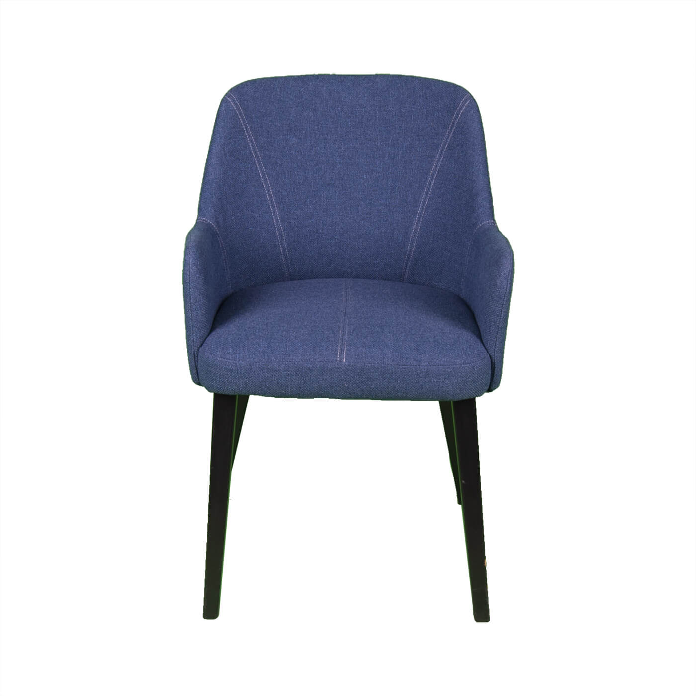 Scaun dining HAROON albastru cu brate