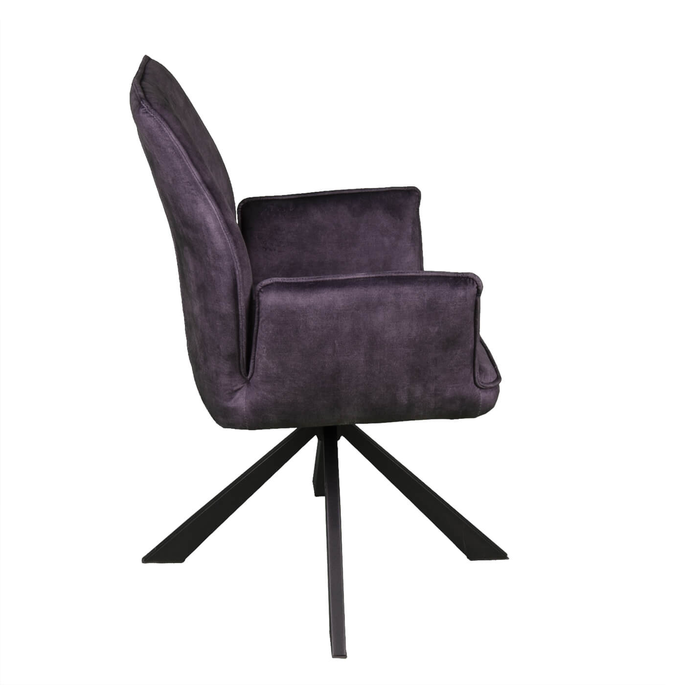 Scaun gri GLEZZ catifelat