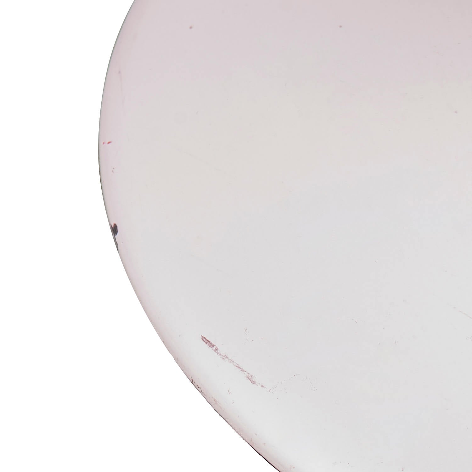 Taburet modern REDDY alb cu sezut textil rosu