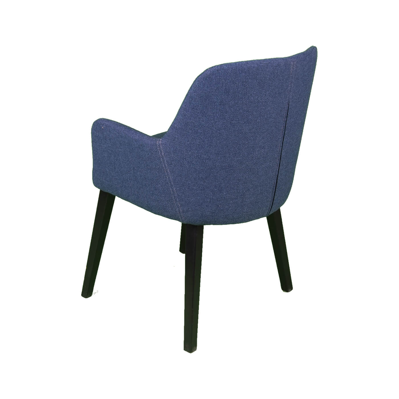 Scaun dining HAROON albastru cu brate