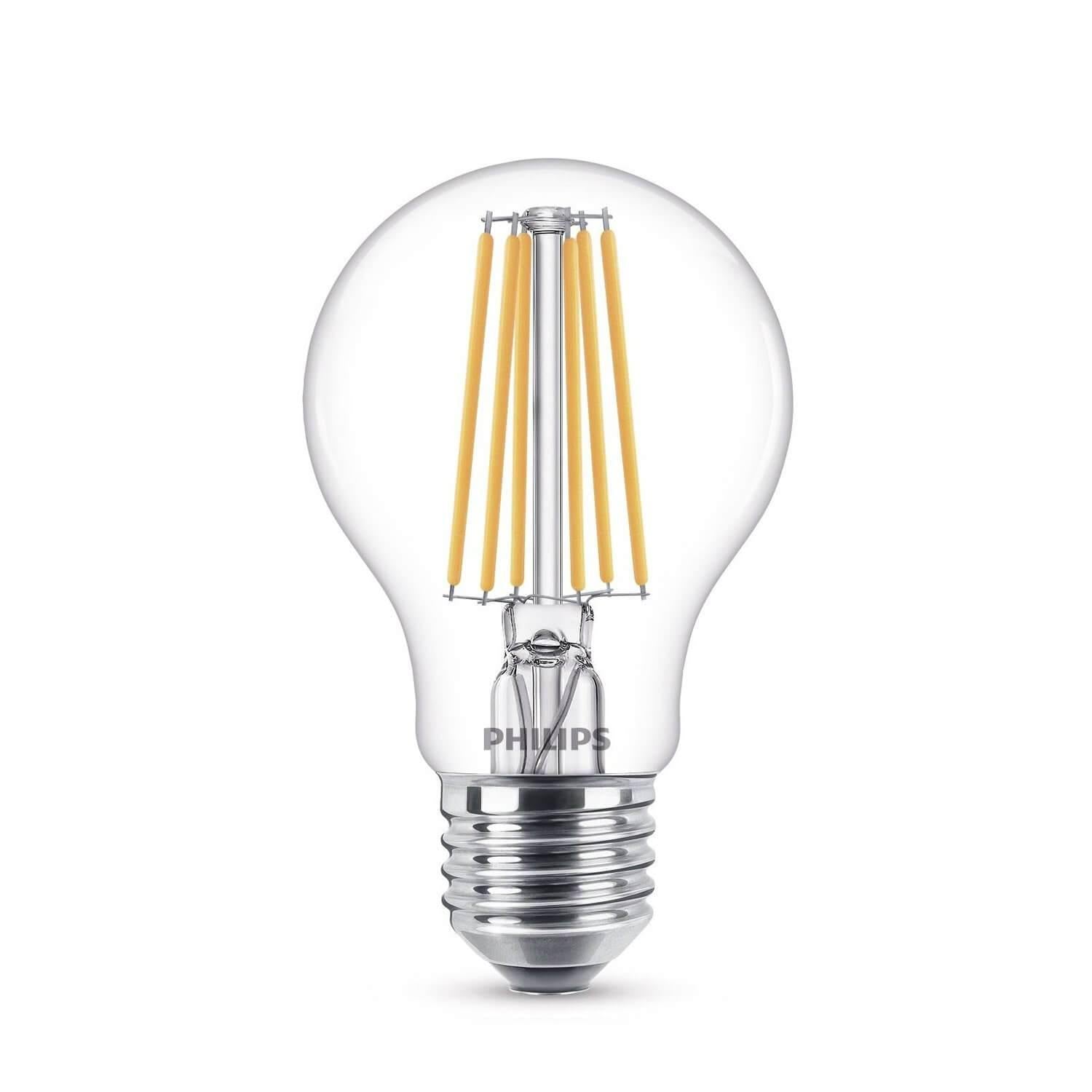 Domicilio Bec LED Philips A67 E27 11W 1521 lumeni, cu filament pentru corpuri de iluminat, lustre, veioze sau lampadare