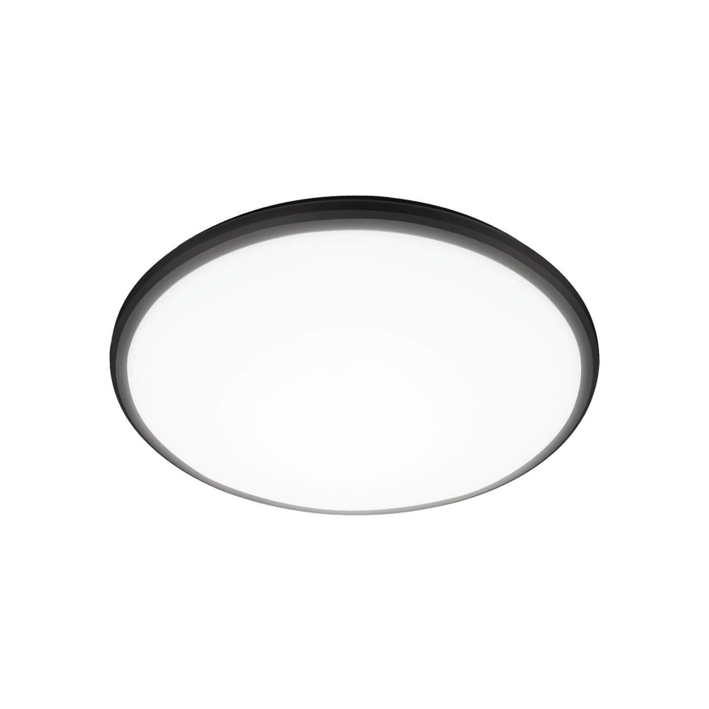 Plafoniera de exterior rotunda minimalista RONI neagra cu LED 24W