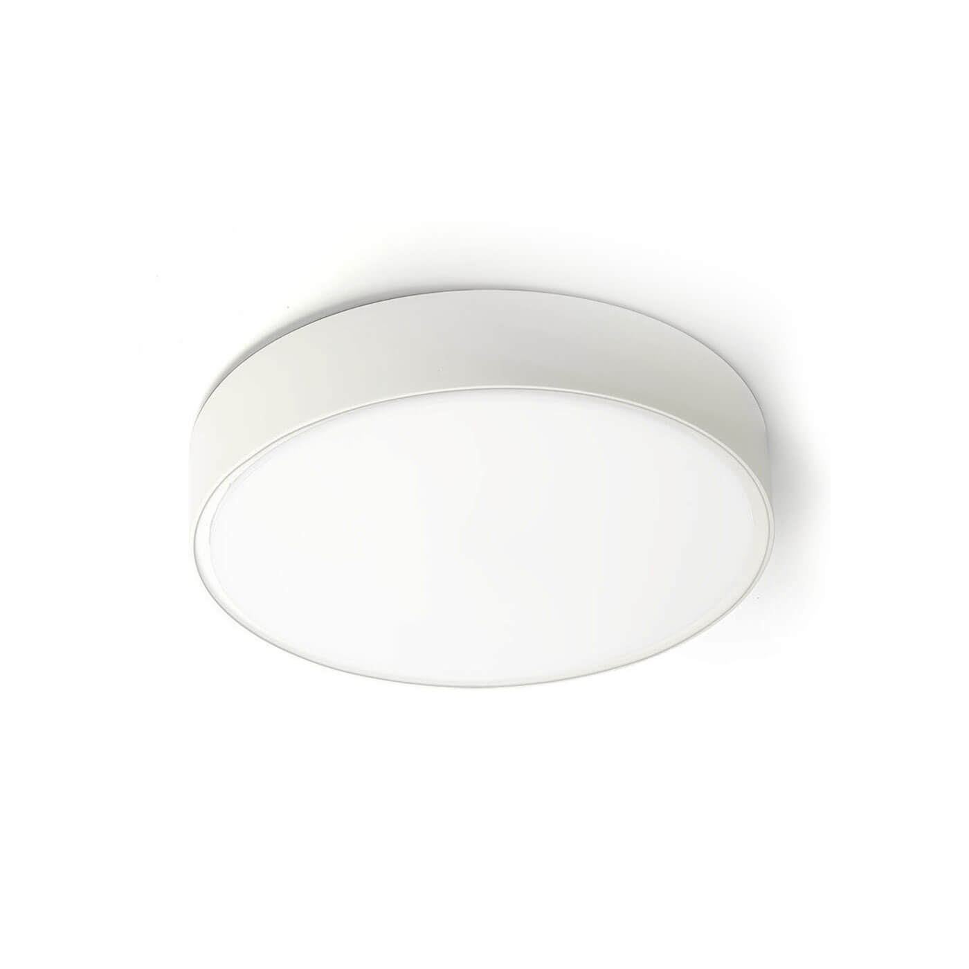 Plafoniera de exterior rotunda minimalista DONOUSA alba cu LED 24W