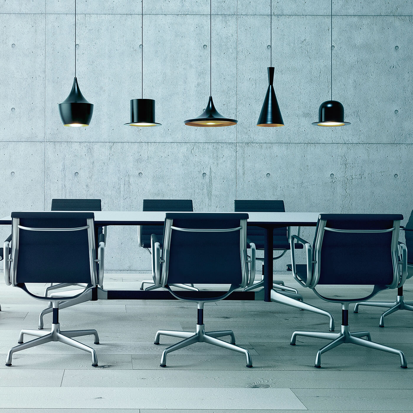 Pendul negru BEATS S5 - Design apartament modern pentru living sau dormitor