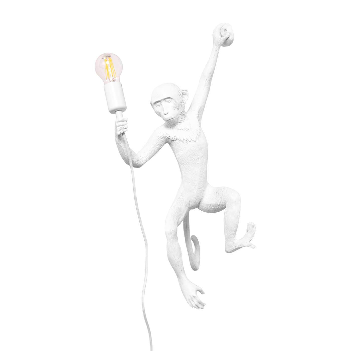 Aplica KIKI alba din rasina, bec E27, aplice pentru dormitor