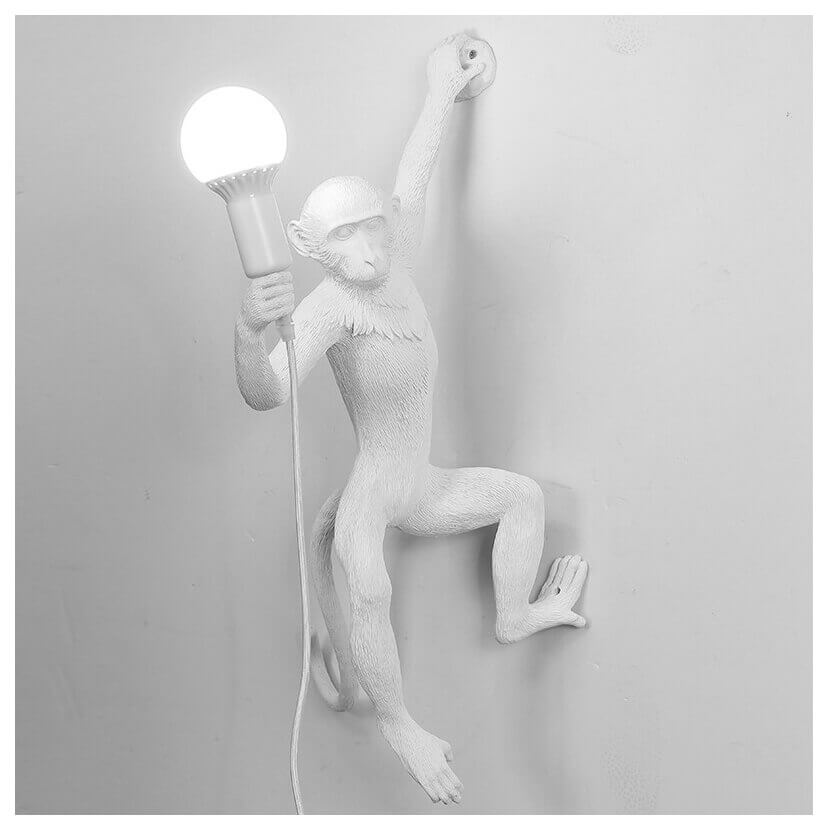 Aplica KIKI alba din rasina, bec E27, aplice pentru camera de zi