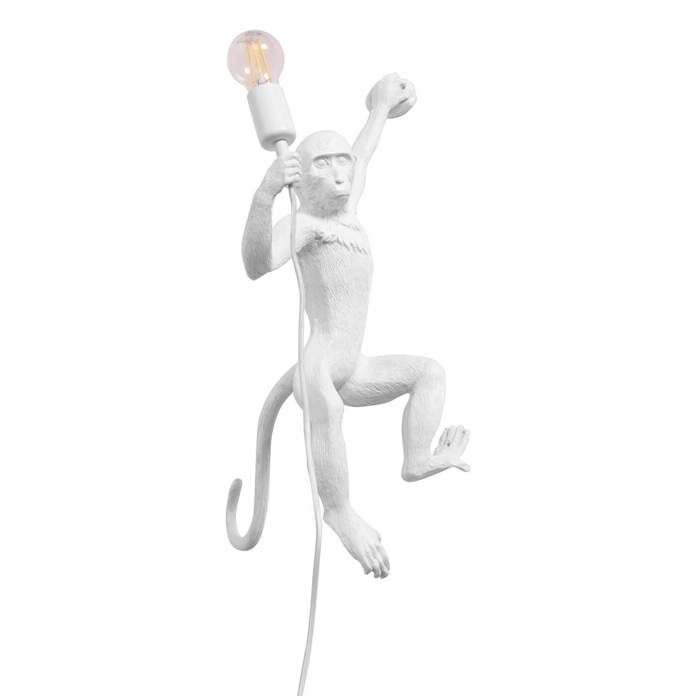 Aplica KIKI alba din rasina, bec E27, aplice pentru dormitor