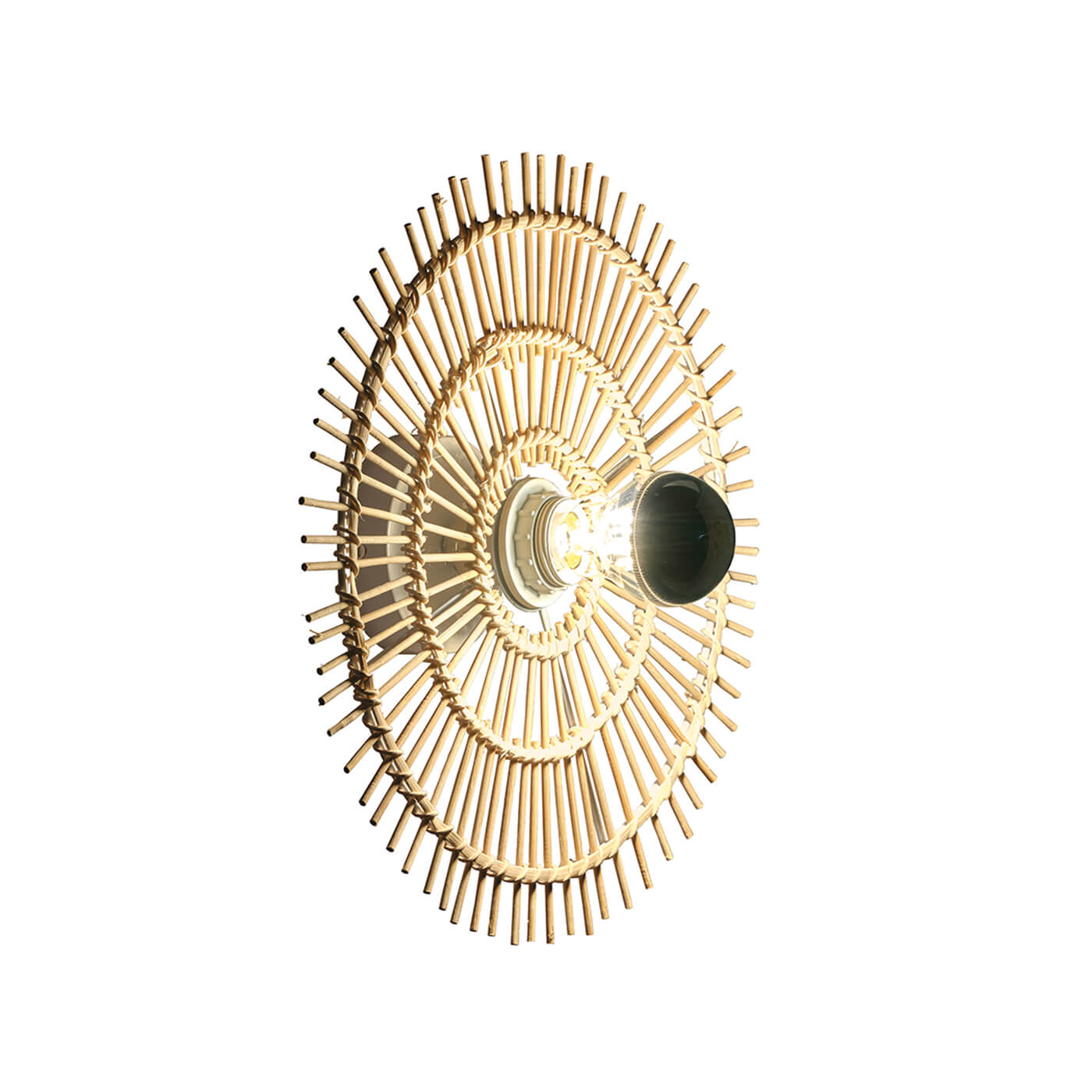 Cauti o aplica LETA din ratan si lemn  - pentru dormitor sau living, design modern? Din colectia de lustre si corpuri de iluminat Domicilio