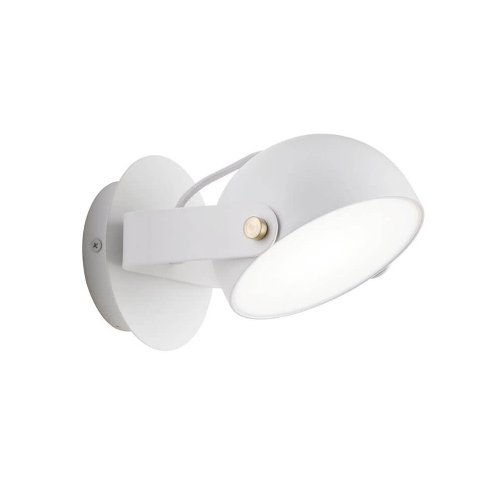 Aplica futurista alba HEMI W1 cu LED 6W