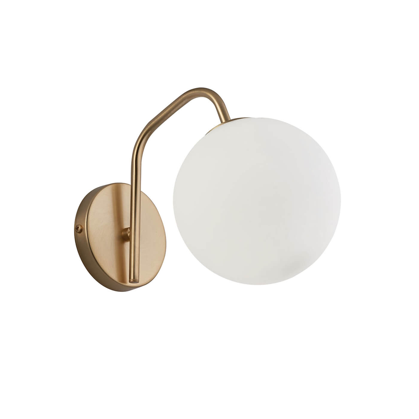 Cauti o aplica aurie GLOBE W1 cu glob din sticla - pentru living sau dormitor, design modern, elegant? Din colectia de lustre si corpuri de iluminat Domicilio