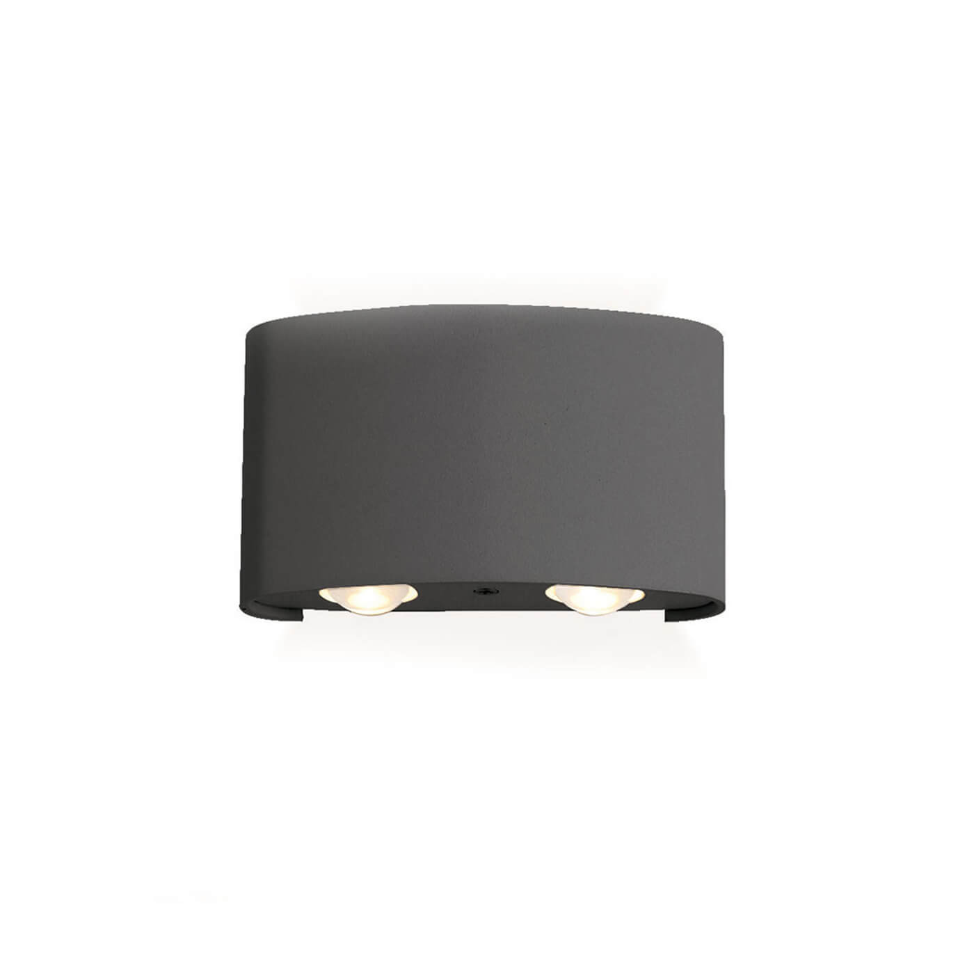 Aplica de exterior moderna TWIST gri inchis cu LED 4W pentru balcon