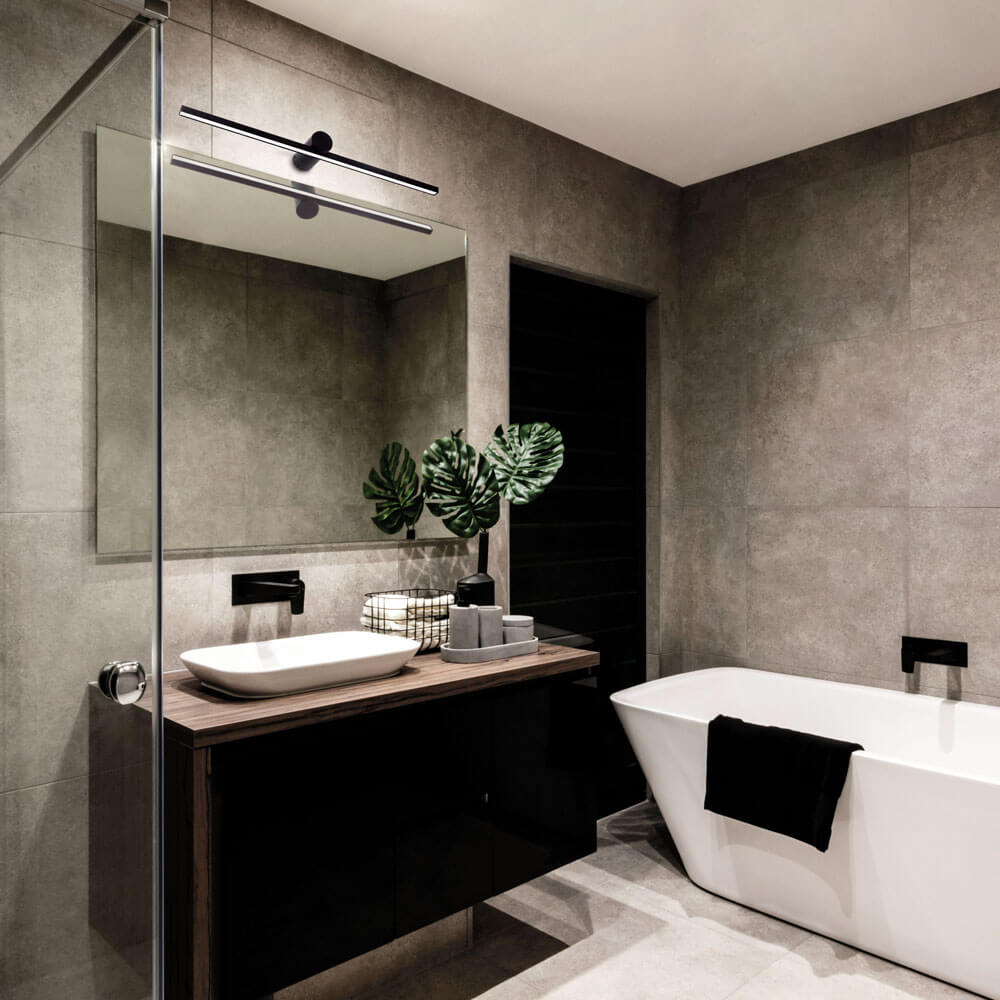 Cauti o aplica neagra din metal ROCCO W2 cu LED 15W - pentru dormitor, living sau baie, design modern, elegant? Din colectia de lustre si corpuri de iluminat Domicilio