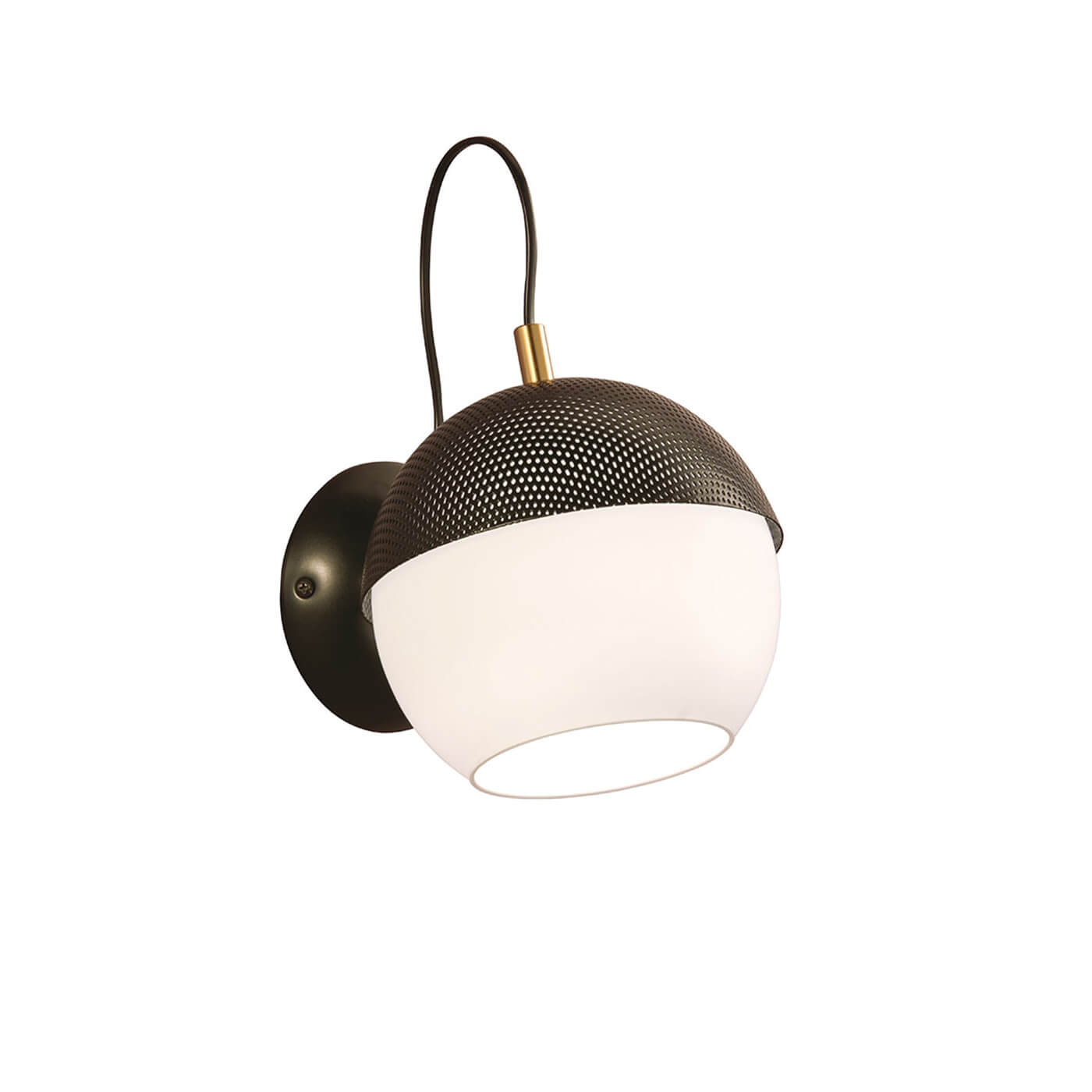 Cauti o aplica neagra BRODY din sticla si metal - pentru living sau dormitor, design glam, elegant? Din colectia de lustre si corpuri de iluminat Domicilio