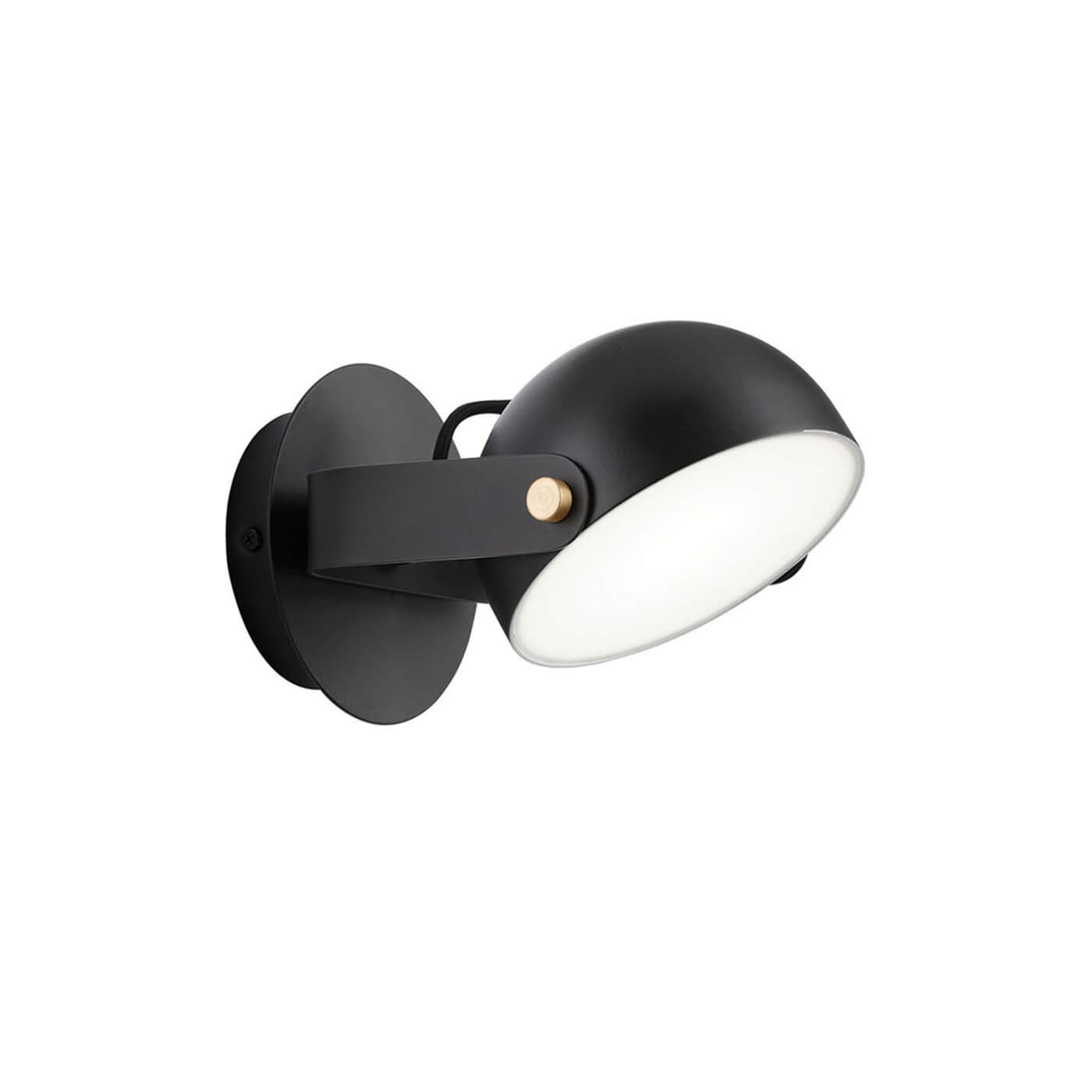 Cauti o aplica neagra HEMI cu LED 6W - pentru living sau dormitor, design modern, minimalist? Din colectia de lustre si corpuri de iluminat Domicilio